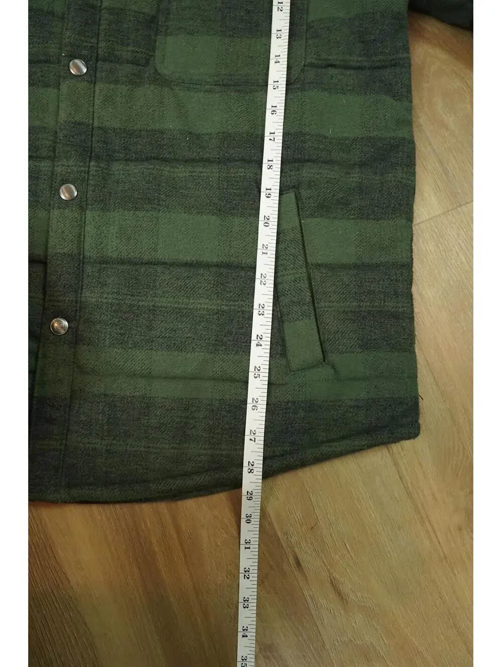 Brixton Men's Quilted Puffer‎ Jacket - Plaid Green Large